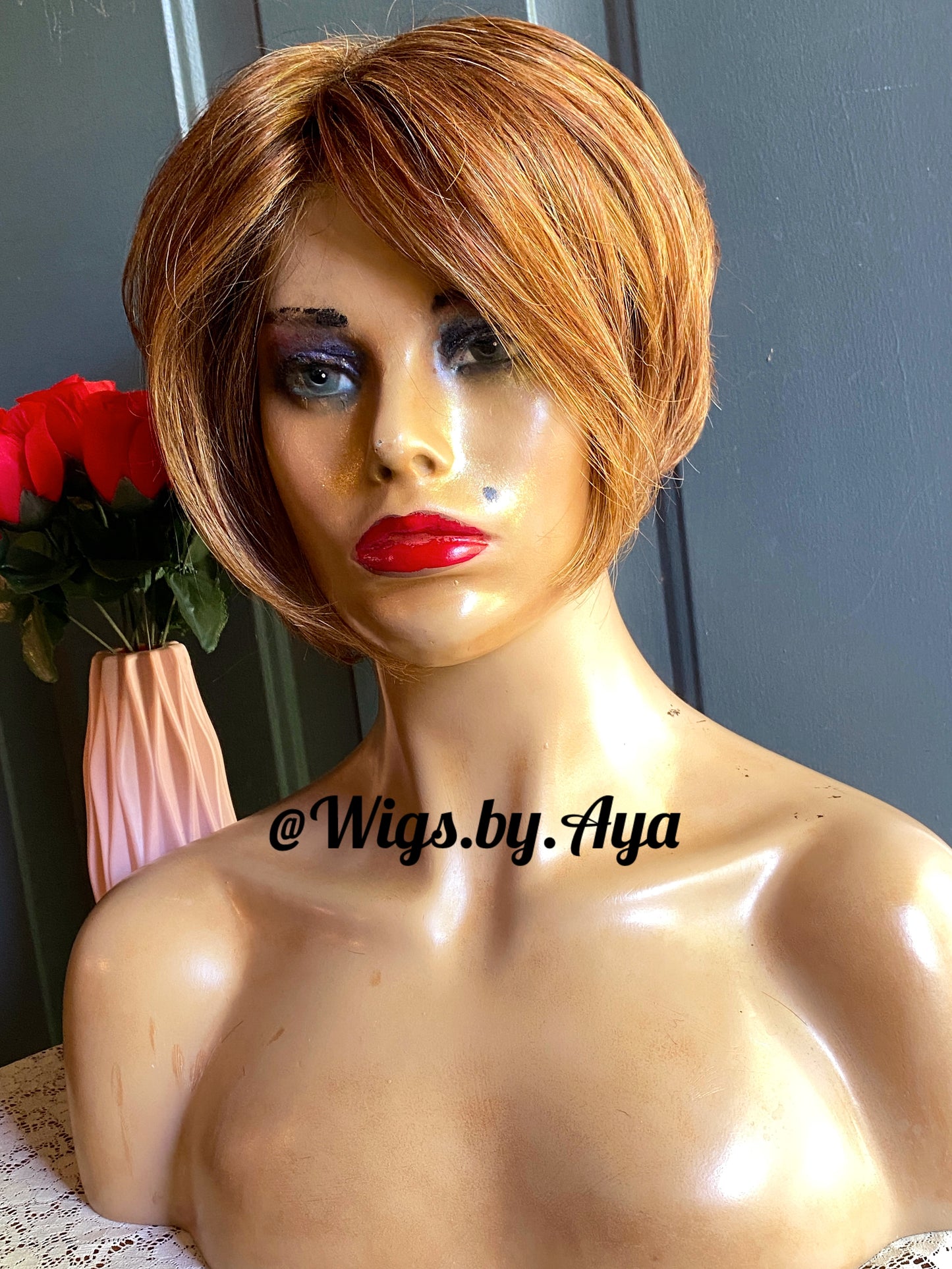 Pixie Cut Human hair wig.