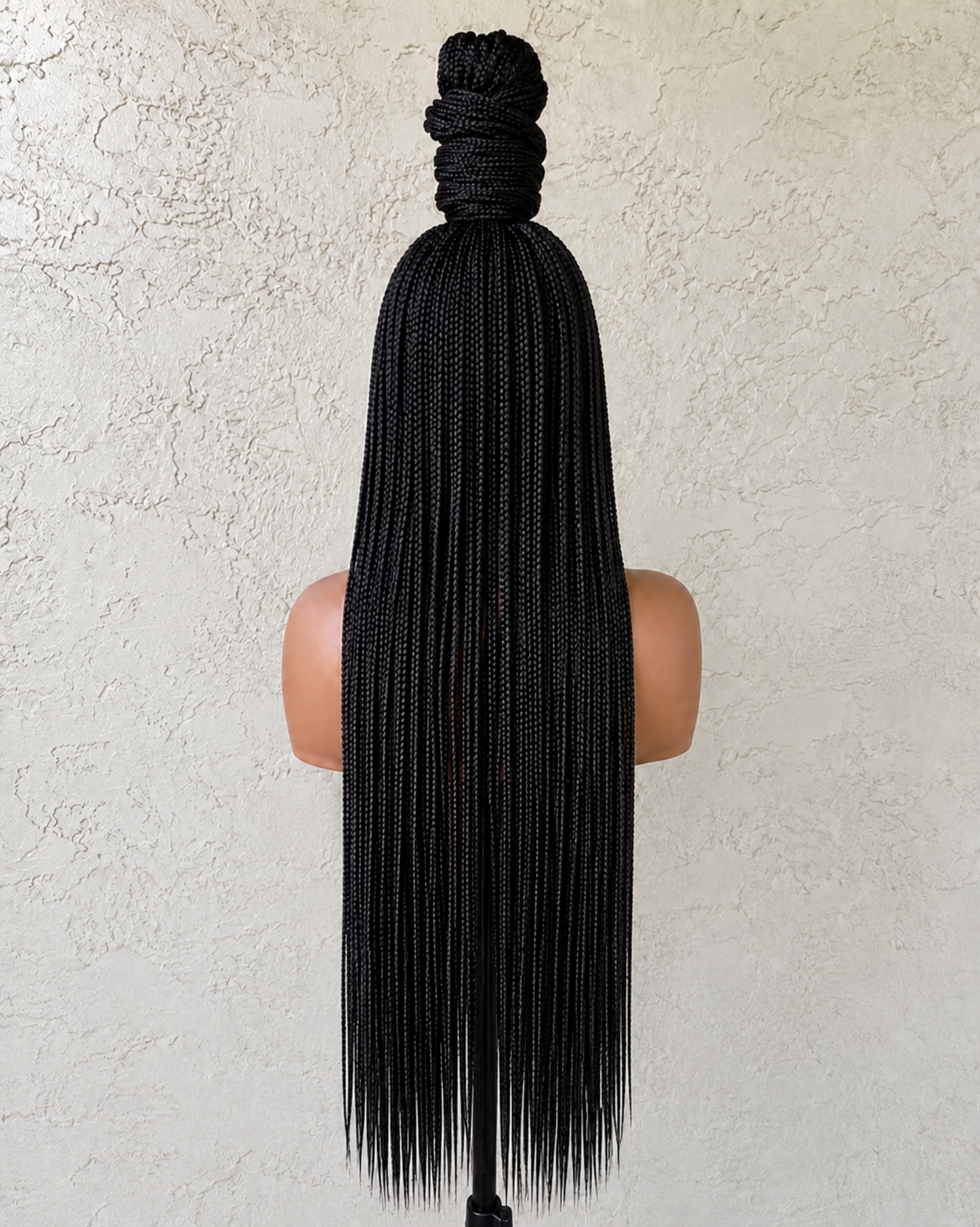 30” inches Full Kace Knotless Braided wig. Made with Full Lace Human Hair.