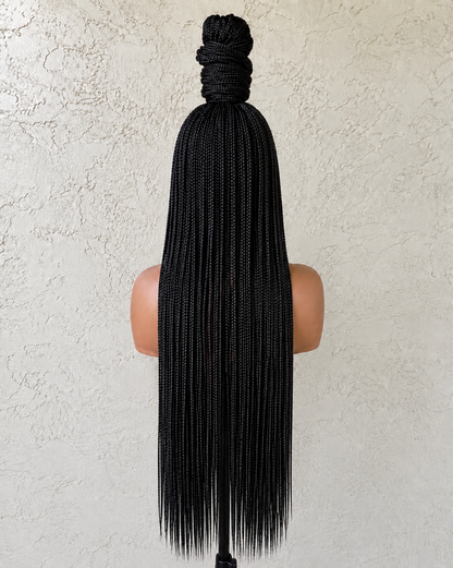 30” inches Full Kace Knotless Braided wig. Made with Full Lace Human Hair.