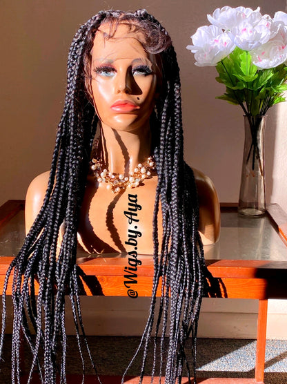 26" inches Full Lace knotless Braided wig.