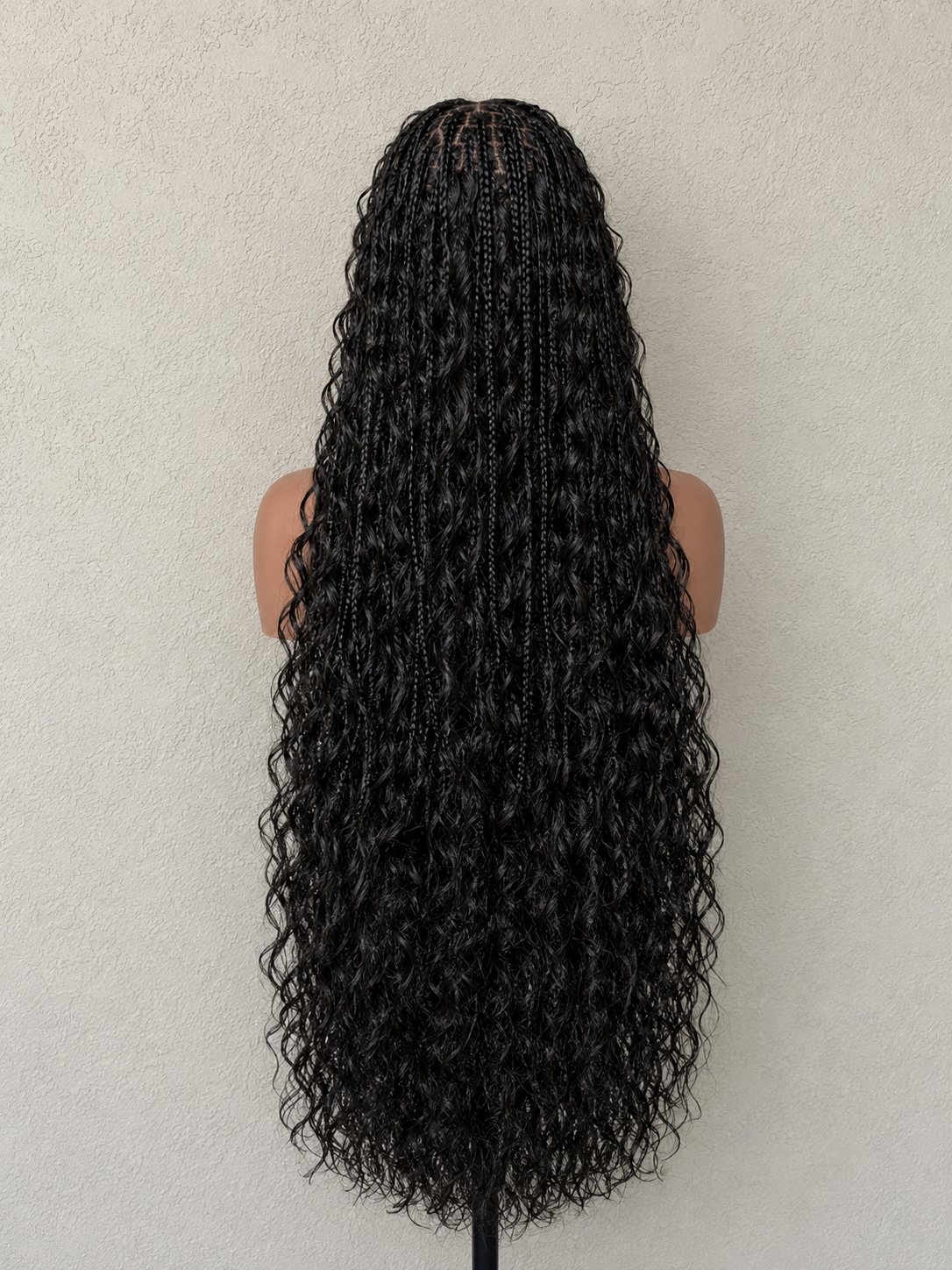 Full lace Human Hair Boho Braided Wig.