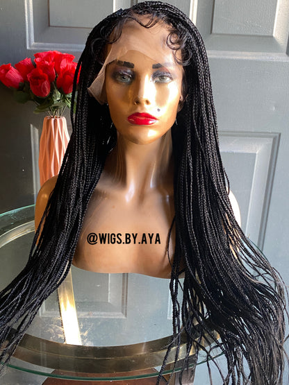Full lace small knotless braided wig.