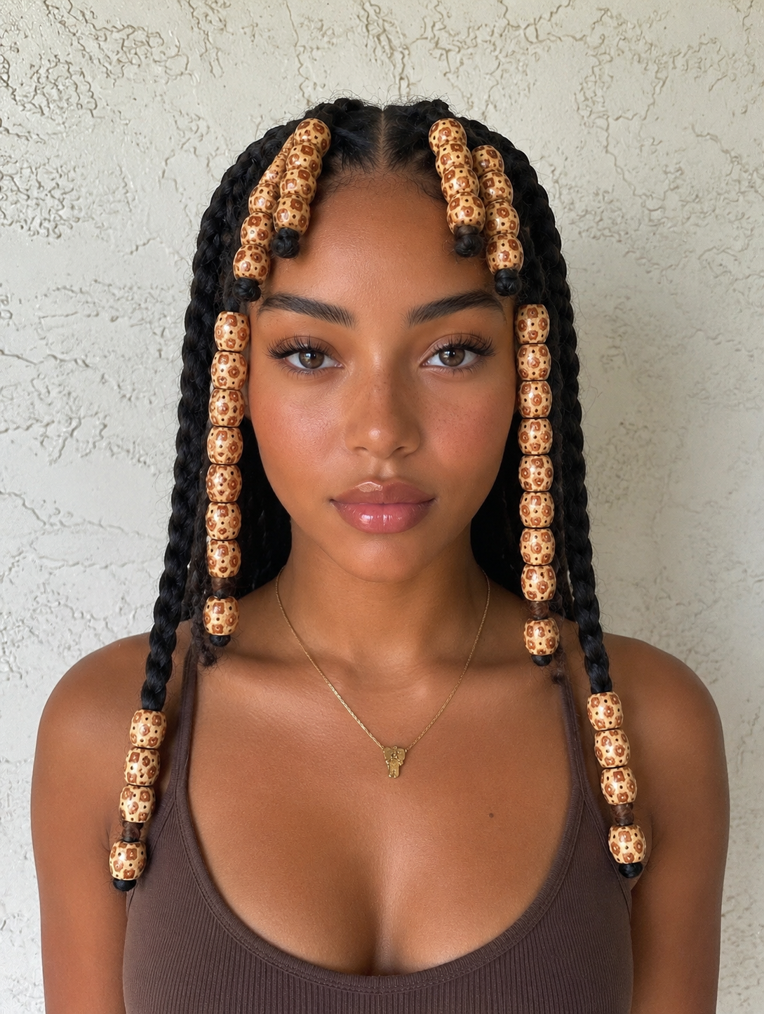 Handmade Beaded Braided Wig | Tribal Inspired Protective Full Lace Wig