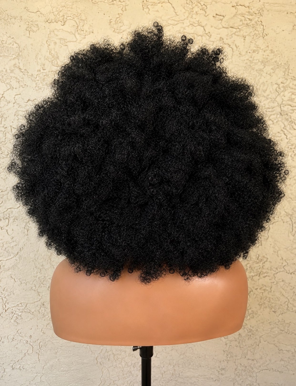 Mongolian Afro human hair wig.