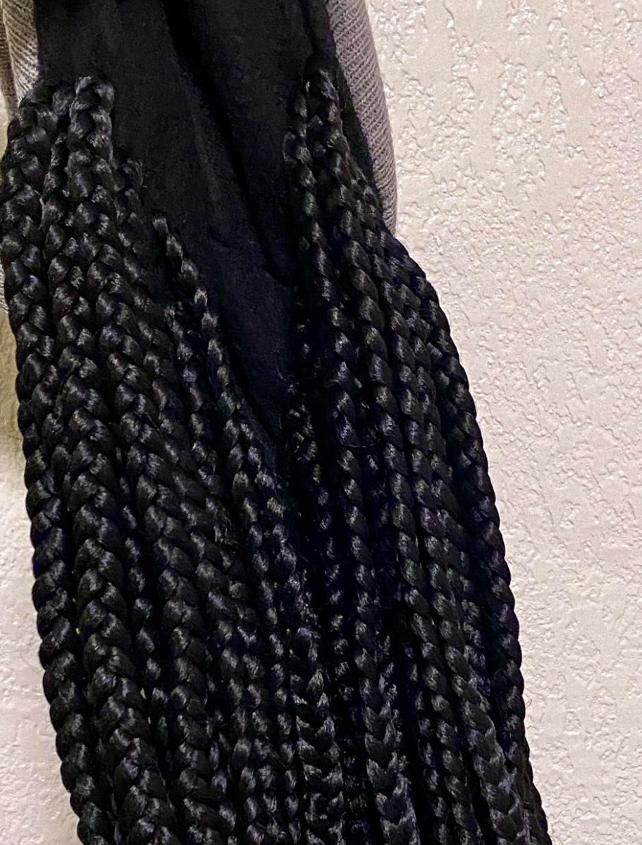 Beanie Hat braided wig.