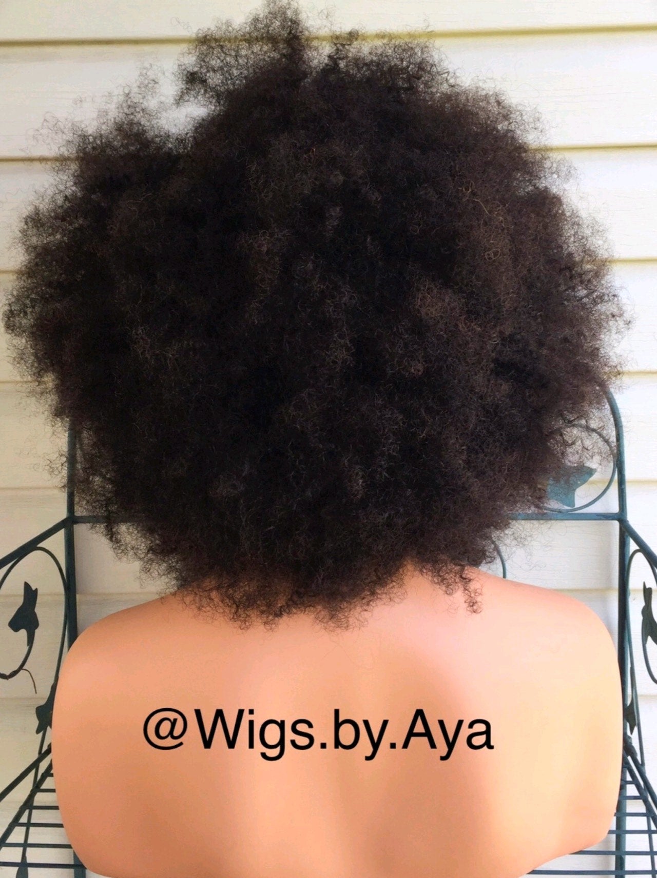 Mongolian Afro Human hair wig.