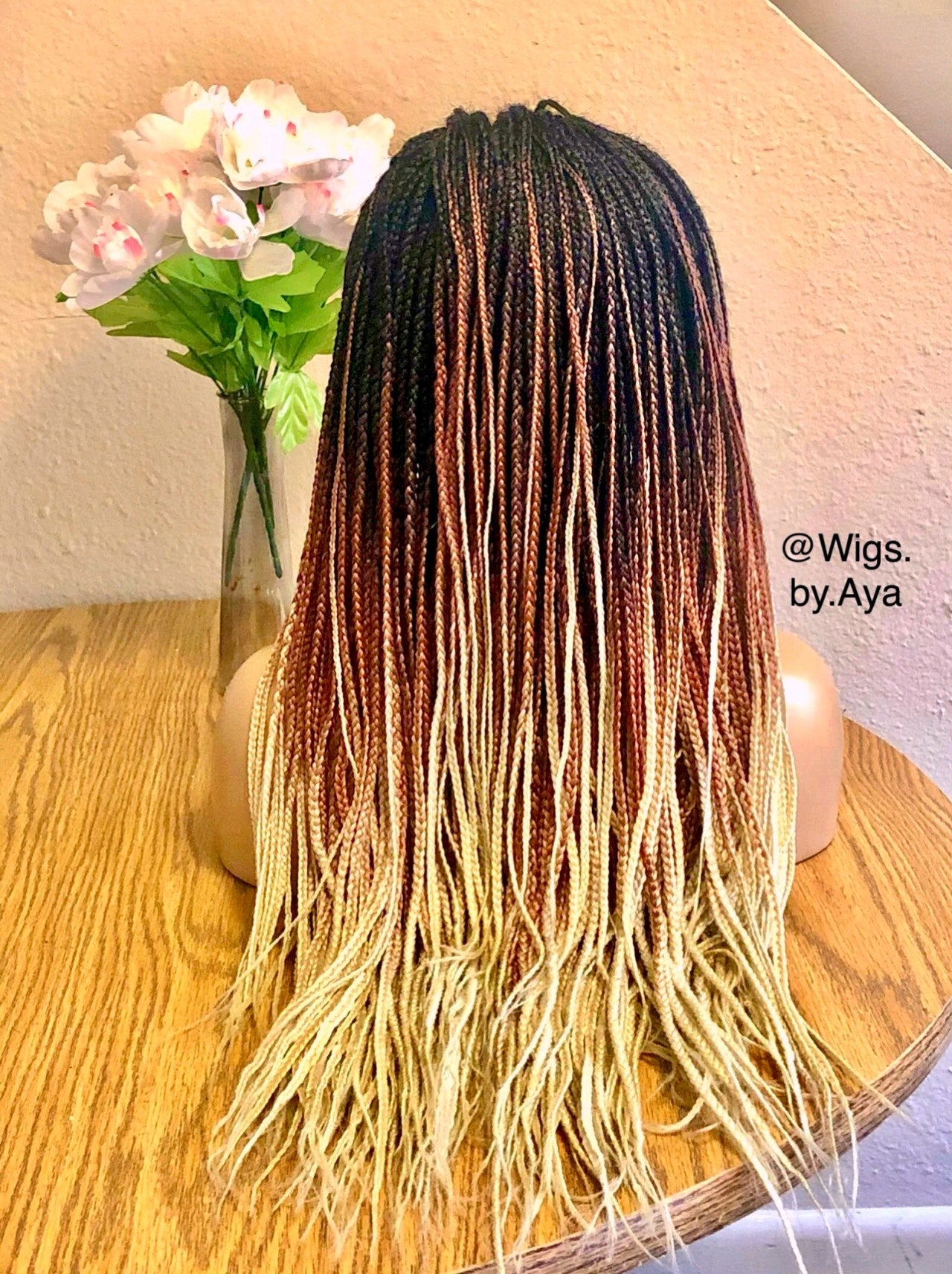 Full lace small knotless braided wig.