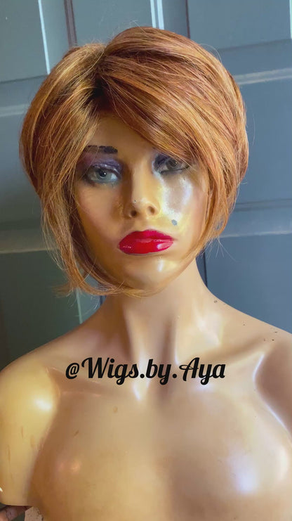 Pixie Cut Human hair wig.